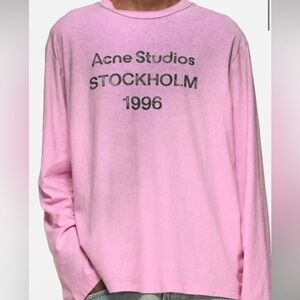 Acne studios logo t-shirt